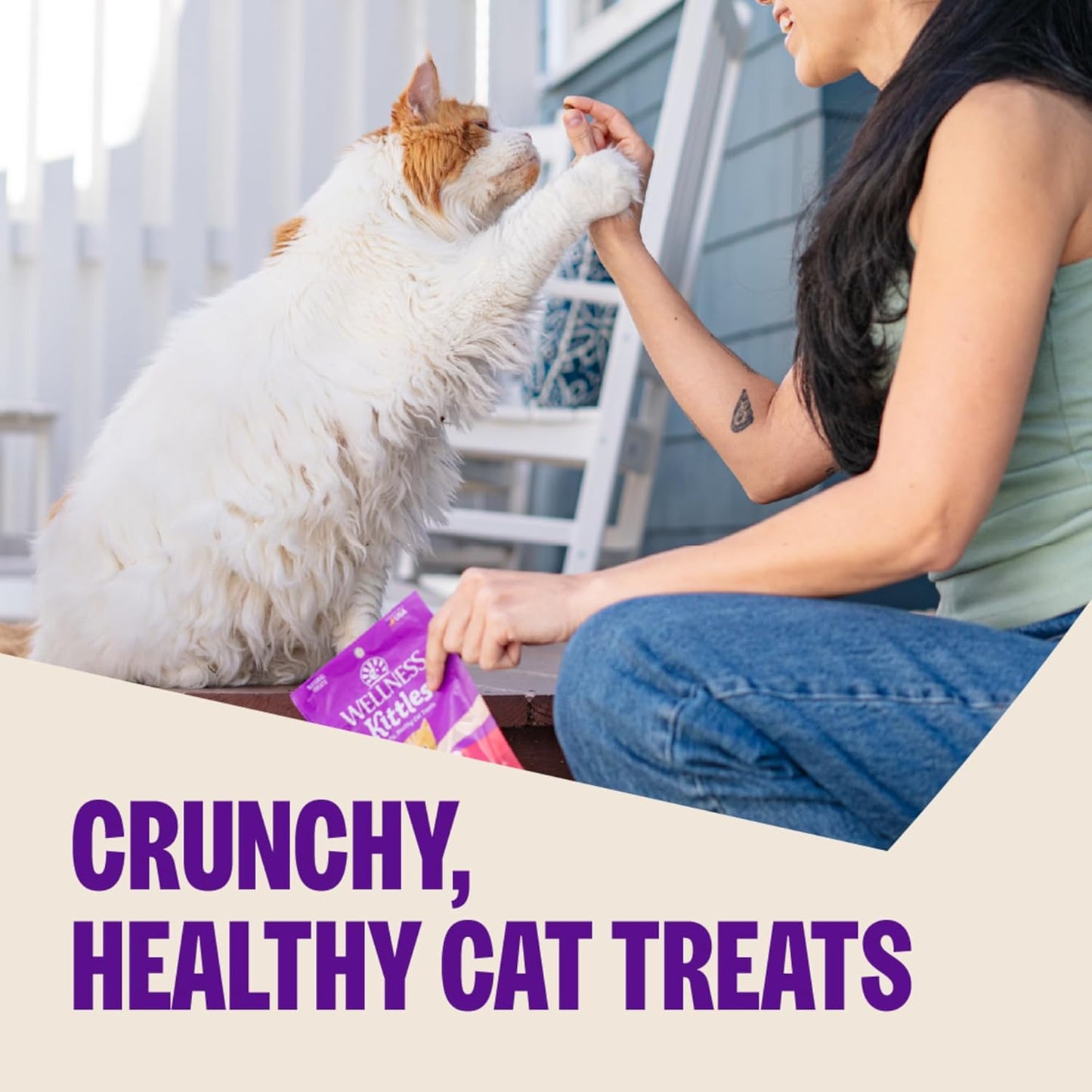 Kittles Crunchy Cat Treats, All Lifestages, Kitten to Senior, Natural, Grain Free, Salmon and Cranberry Flavor, 6 Oz Bag