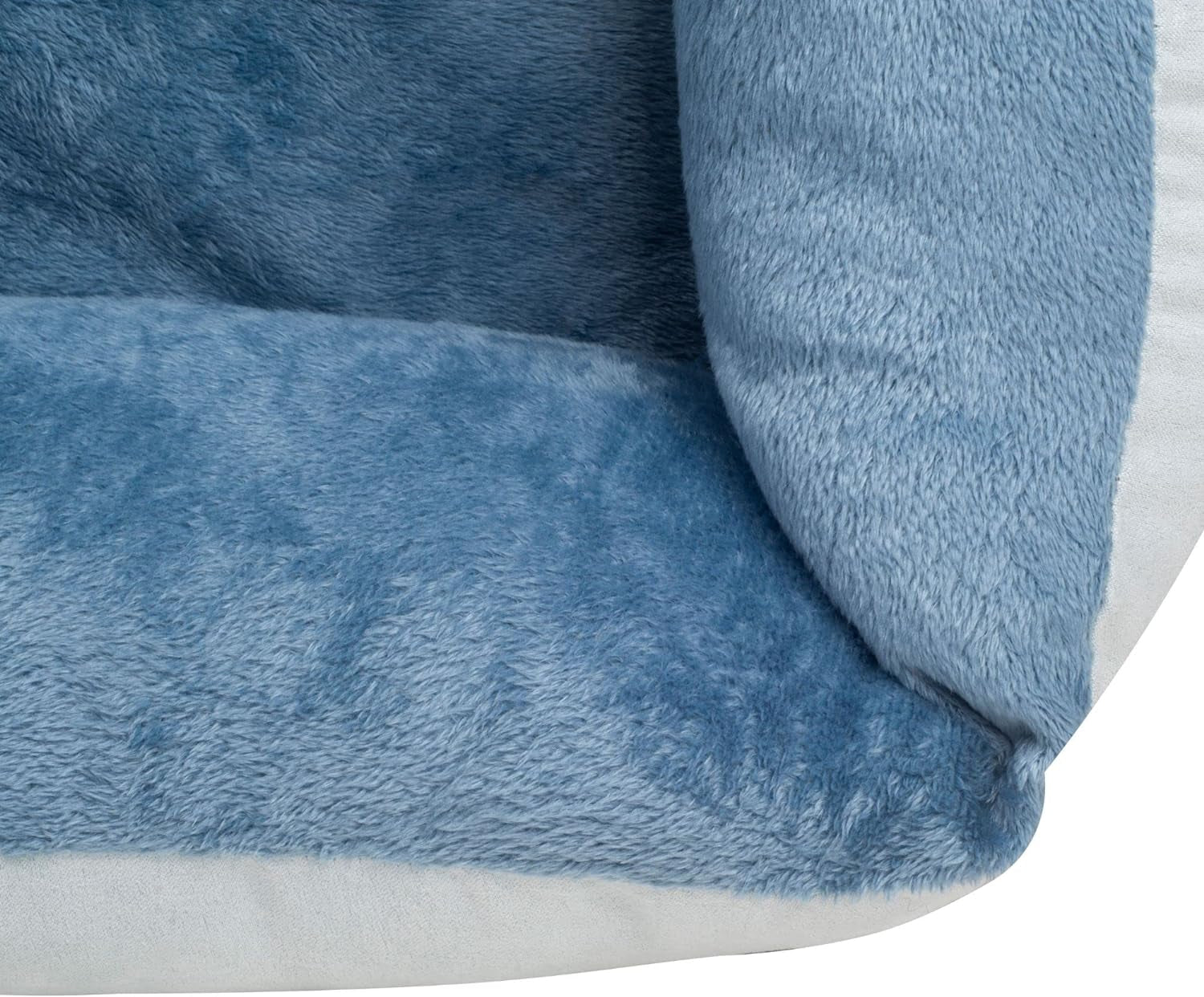 Orthopedic Rectangle Bolster Pet Bed,Dog Bed, Medium 25X21 Inches Blue, by Happycare Textiles, Blue with Orthopedic Insert. (HCT-ORT-BLUE)